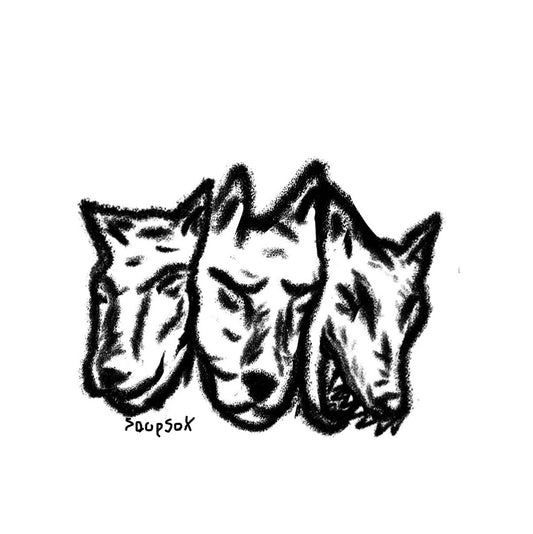 Dogs of the gate sticker